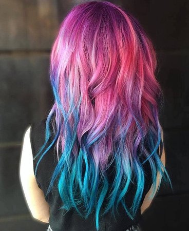 pink blue purple hair - Google Search