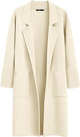 LILLUSORY Women's Long Dressy Cardigan Sweaters Fall Trendy Oversized Coatigan 2023 Knit Jacket Winter Coats at Amazon Women’s Clothing store