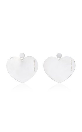 Isabel Lennse Heart Sterling Silver Drop Earrings