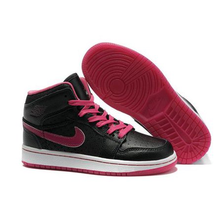 Colorful Air Jordan Pink White Black Men Shoes 1 Vivid Air Jordan Air Jordan Pink White Factory Outlet