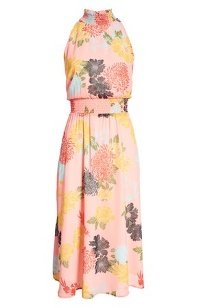 Sam Edelman Floral A-Line Midi Dress | Nordstrom