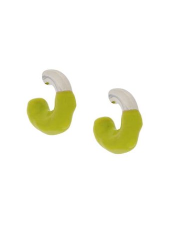 Sunnei two-tone Round Hoop Earrings - Farfetch