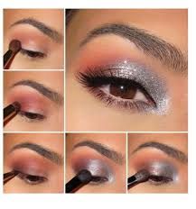 peach and gray makeup - Google Search