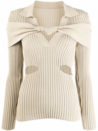 Jacquemus La maille Asco knitted top - FARFETCH