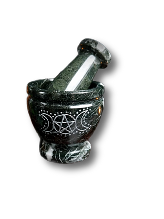black marble mortar and pestle witchcraft witches magic