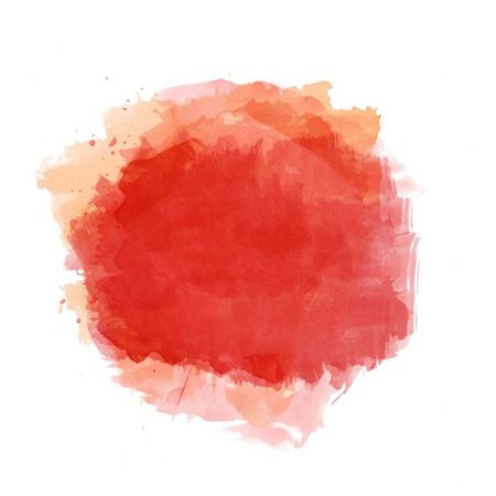 Red and Orange Watercolor Blot