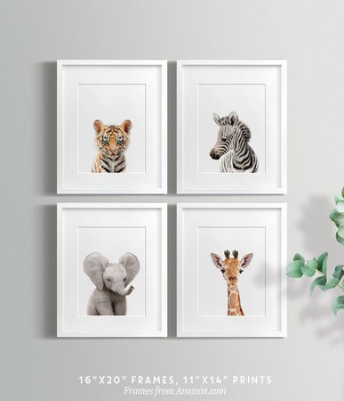 Safari Nursery decor set PRINTABLE art Safari animals decor | Etsy
