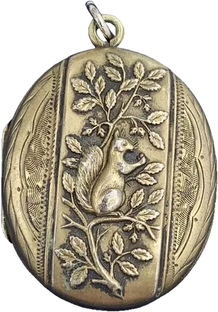 bronze forest pendant