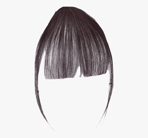 Hair Fringe Png Clipart Black And White - Transparent Hair Bangs Png , Free Transparent Clipart - ClipartKey