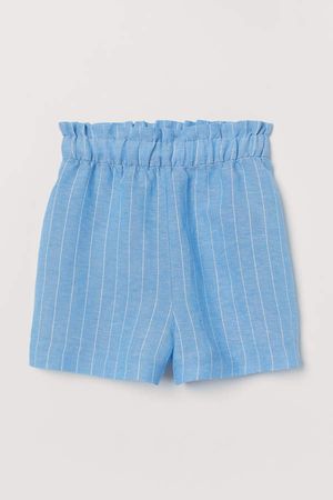 Wide-cut Shorts - Blue