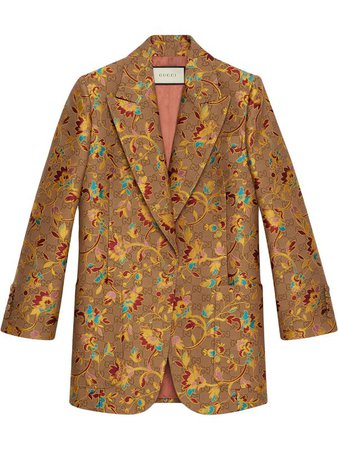 Shop Gucci GG floral blazer with Express Delivery - FARFETCH