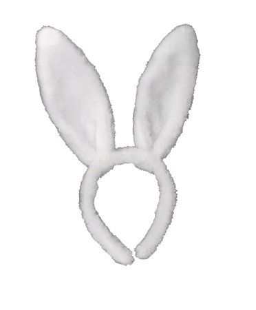 white bunny ears