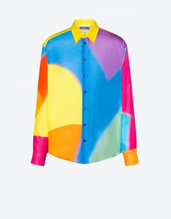Projection Print twill shirt | Moschino