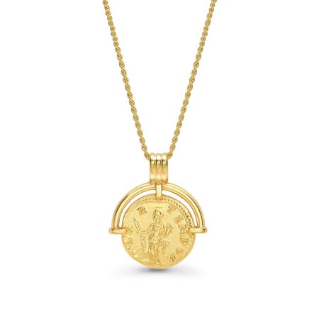 Lucy Williams Gold Roman Arc Coin Necklace | 18ct Gold Plated | Missoma | Missoma Limited