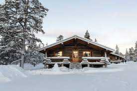 cabin snow