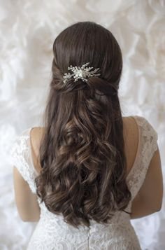floral wedding hair