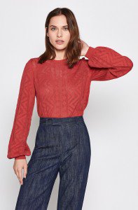 Jaeda Sweater in Desert Spice Red | Joie