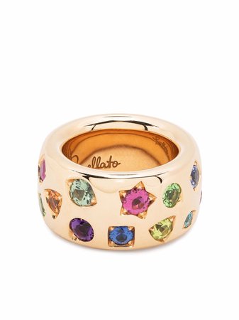 Shop Pomellato 18kt rose gold large Iconica gemstone ring with Express Delivery - FARFETCH