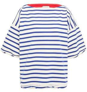 Oversized Striped Cotton-jersey T-shirt