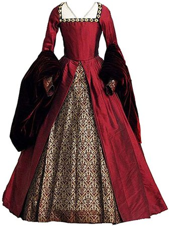Amazon.com: 1791's lady The Other Boleyn Girl Dress Gown Anne's Costume: Clothing