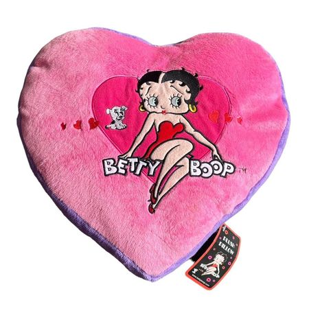 adorable betty boop heart pillow - brand new with... - Depop