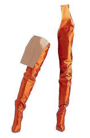 orange boots