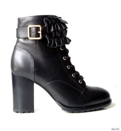 new BETSEY JOHNSON 'Allexis' black leather RUFFLE full zipper ankle boots - HOT | eBay
