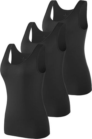 Amazon.com: Vislivin Womens Supersoft Camisole Stretch Casual Tank Tops Black/Black/Black S : Clothing, Shoes & Jewelry