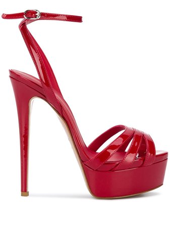 Le Silla Lola 140Mm Sandals 5715Q100R1PPKAB Red | Farfetch
