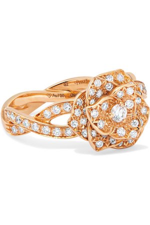 Piaget | Rose Ring aus 18 Karat Roségold mit Diamanten | NET-A-PORTER.COM
