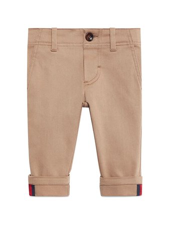 Gucci Kids Baby gabardine pant with Web $310 - Buy Online AW19 - Quick Shipping, Price