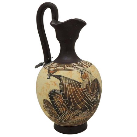 Etruscan Grecian Jug with Handle For Sale at 1stDibs