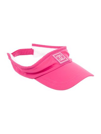 Chanel Pink Sport Line Cc Logo Sun Visor One Size Hat - Tradesy