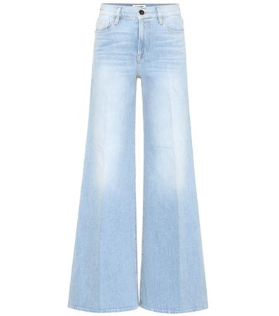 High-waisted flare jeans