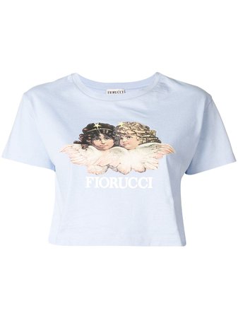 Fiorucci Vintage Angels Crop T-Shirt | Farfetch.com