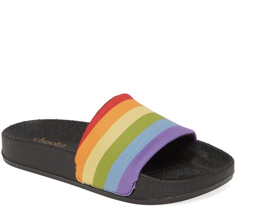 Rainbow Pride Slide Sandal