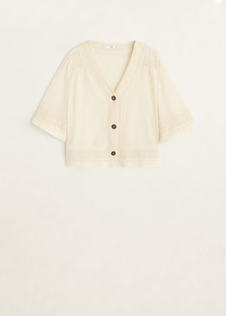 Embroidered blouse - Women | Mango USA