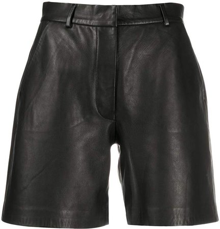 S.W.O.R.D 6.6.44 High-Waisted Leather Shorts
