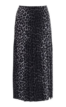 Fringed Leopard-Print Midi Skirt By Michael Kors Collection | Moda Operandi