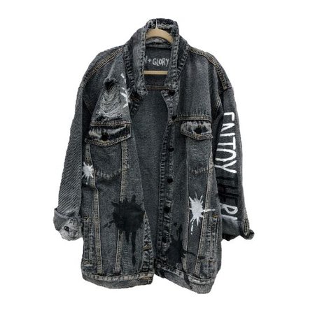 *clipped by @luci-her* 'ENJOY THE RIDE' (WITH YOUR INITIAL) DENIM JACKET - WOMEN