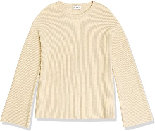 Amazon.com: The Drop Women's Alice Crewneck Back Slit Ribbed Pullover Sweater: Clothing