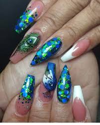peacock nails - Google Search