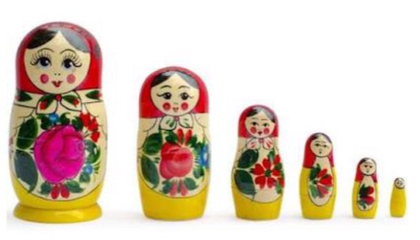 матрешки/Russian nesting dolls