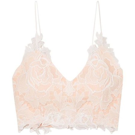 Rime Arodaky - Lalie Lace And Crepe Bustier Top