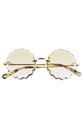 Chloé Rosie 53mm Scalloped Sunglasses | Nordstrom