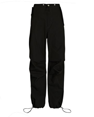 Dion Lee Twill Toggle Parachute Pants in black | INTERMIX®