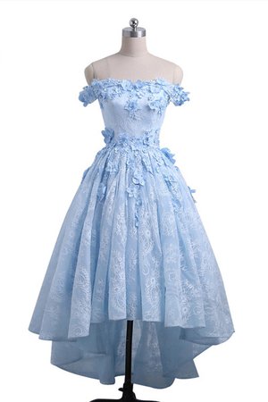 Luulla Elegant Light Blue Off Shoulder Prom Dress, A Line Formal Homecoming Dress, 2018 Prom Dresses $139.00