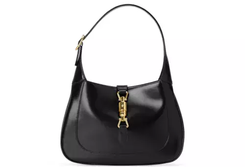 Jackie 1961 Small Hobo Bag In Black Leather | GUCCI® US