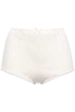 White Woven high-rise briefs | Sale up to 70% off | THE OUTNET | DOLCE & GABBANA | THE OUTNET