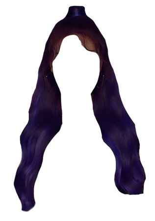 brown to purple hair / half up half down